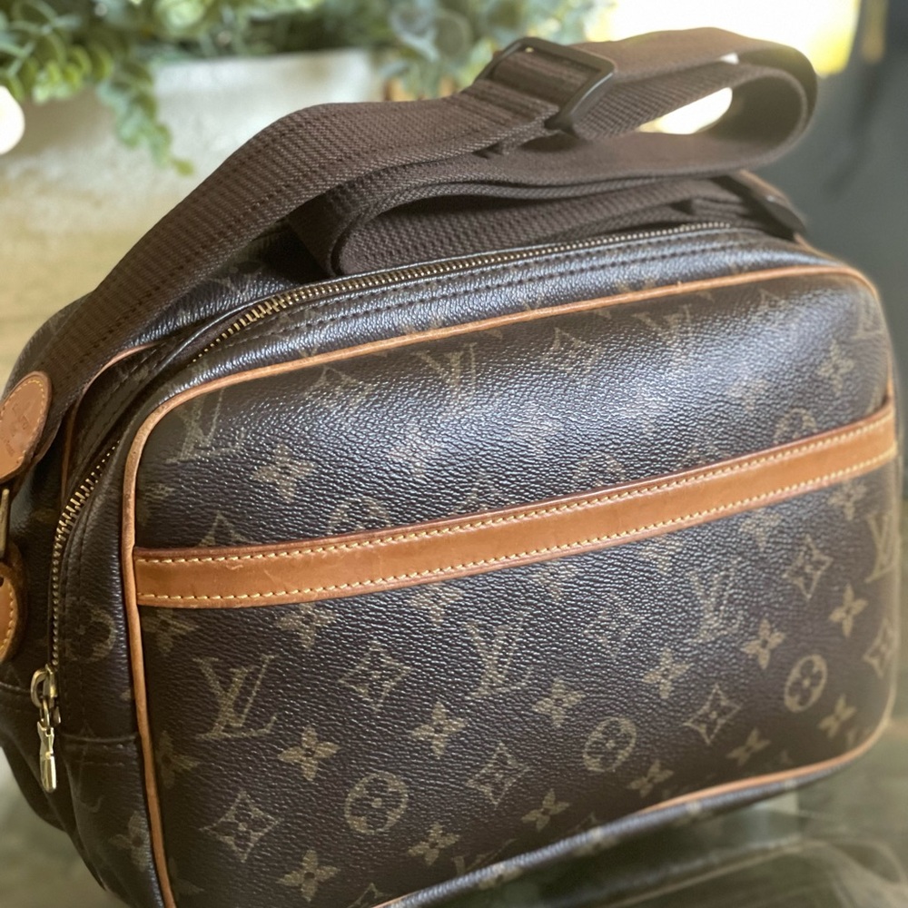 Louis Vuitton Brown Monogram reporter bag